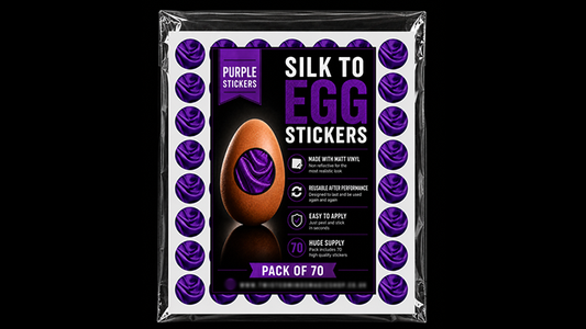 Silk to Egg Stickers (Purple) Pack of 70 alternate view - Wizard Magic Shop
