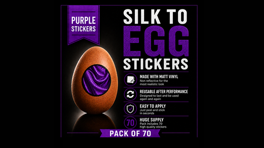 Silk to Egg Stickers (Purple) Pack of 70 - Wizard Magic Shop