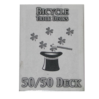 50/50 Decks Bicycle (Red) - Wizard Magic Shop