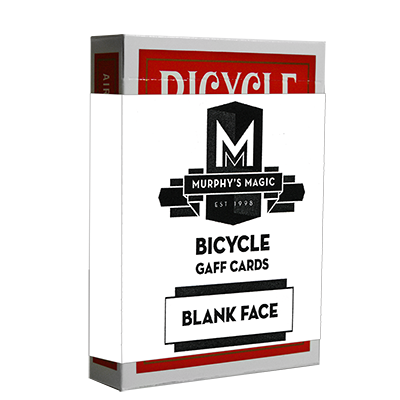 Blank Face Bicycle Cards (Red) - Wizard Magic Shop