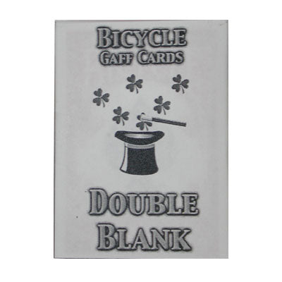 Tarjetas de bicicleta dobles en blanco (caja azul)