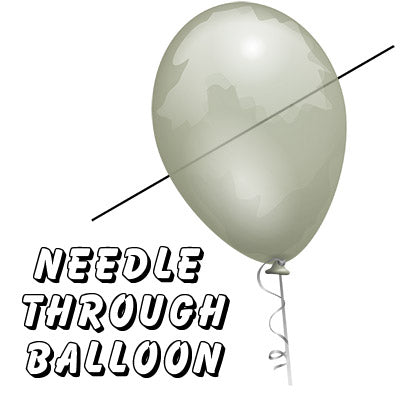 Needle Thru Balloon Professional (with 10 clear balloons) by Bazar de Magia - Trick - Wizard Magic Shop