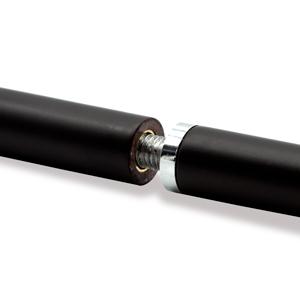 Magicians Wand - Black with Chrome Tips alternate view - Wizard Magic Shop