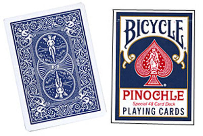 Cartas Bicicleta Pinochle Tamaño Poker (Azul)