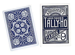 Cards Tally Ho Fan Back Poker size (Blue) - Wizard Magic Shop