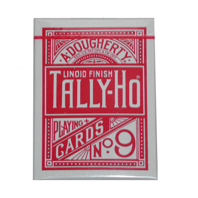 Cards Tally Ho Fan Back Poker size (Red) - Wizard Magic Shop