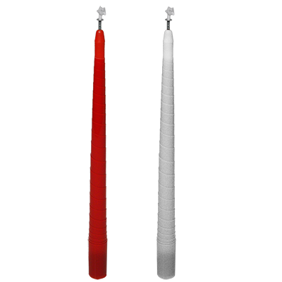 Color Changing and Vanishing Candles (Red to White) - Wizard Magic Shop