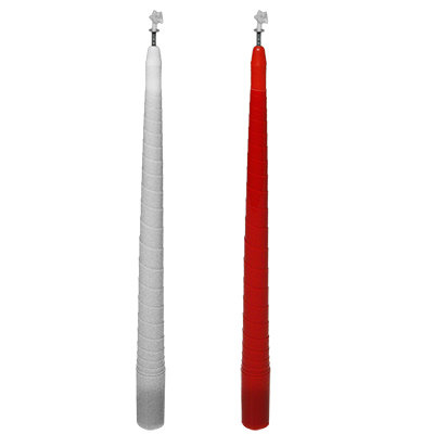 Color Changing and Vanishing Candles (White to Red) - Wizard Magic Shop