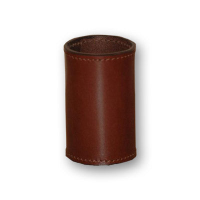 Leather Coin Cylinder (Brown, Dollar Size) - Tricks - Wizard Magic Shop