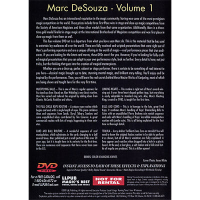 Œuvres maîtresses de conjuration Vol. 1 de Marc DeSouza - DVD 