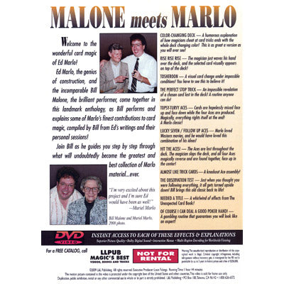 Malone rencontre Marlo #5 de Bill Malone - DVD 