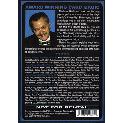 Card Magic primé (ensemble de 5 DVD) par Martin Nash - DVD 