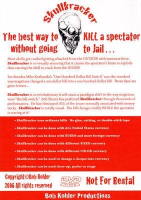 Skullkracker by Bob Sheets - DVD alternate view - Wizard Magic Shop