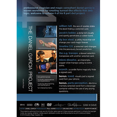 Paul Harris Presents Daniel Garcia Project Vol #4 by Daniel Garcia - DVD alternate view - Wizard Magic Shop