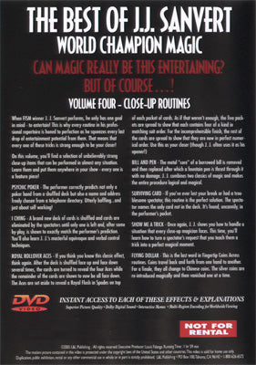 Best of JJ Sanvert - World Champion Magic - Volume 4 - DVD alternate view - Wizard Magic Shop