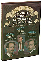 Knock Out Coin Magic by Michael Rubenstein - DVD - Wizard Magic Shop