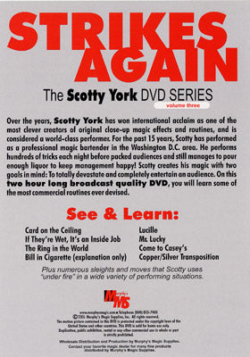 Scotty York Vol.3 - Strikes Again - DVD alternate view - Wizard Magic Shop