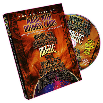 World's Greatest Magic: Magic with Business Cards - DVD - Wizard Magic Shop