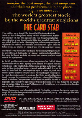 La magia más grande del mundo: Card Stab - DVD 