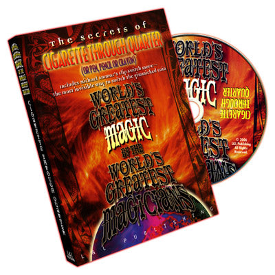 World's Greatest Magic: Cigarette Through Quarter - DVD - Wizard Magic Shop