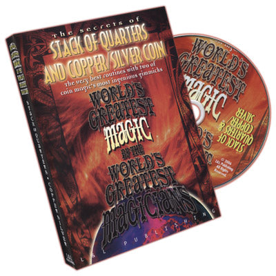 World's Greatest Magic: Stack Of Quarters and Copper/Silver Coin - DVD - Wizard Magic Shop