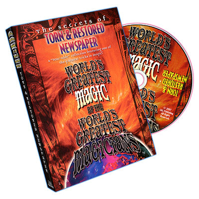 World's Greatest Magic: Torn And Restored Newspaper - DVD - Wizard Magic Shop