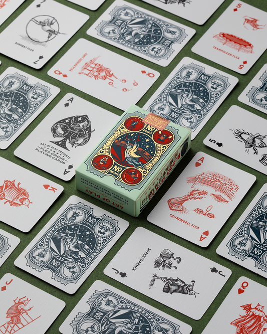 Mini "Flea Circus" Playing Cards alternate view - Wizard Magic Shop