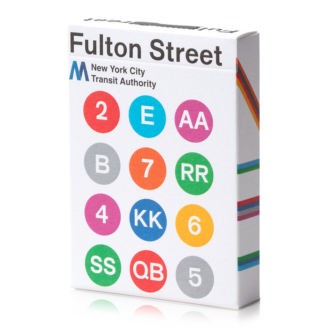 Fulton Street Playing Cards White