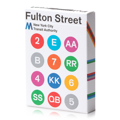 Fulton Street Playing Cards White