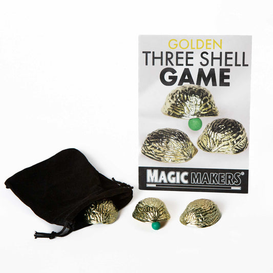 Metal Golden 3 Shell Game - Wizard Magic Shop