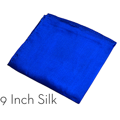 Silk 9 inch (Blue) Magic by Gosh - Trick - Wizard Magic Shop