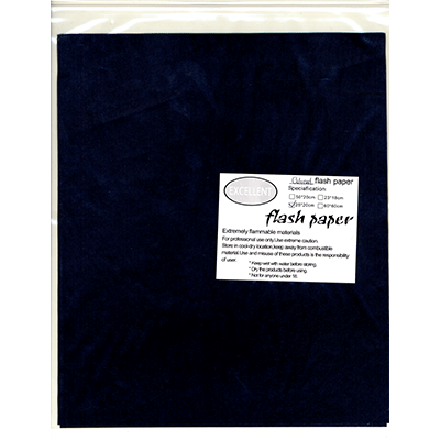 Flash Paper pack de cinq (25x20cm) Noir - Astuce