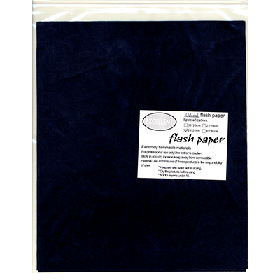 Flash Paper five pack(25x20cm) Black - Wizard Magic Shop