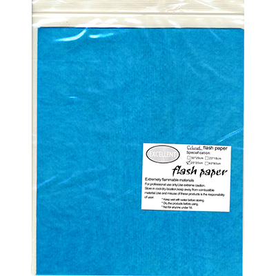 Flash Paper pack de cinq (25x20cm) Bleu - Astuce