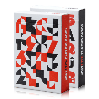 Just Type Playing Cards 2-Deck Set
