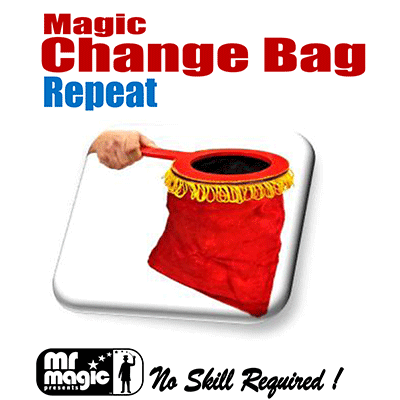 Magic Change Bag (Repeat w/ zipper)- by Mr. Magic - Wizard Magic Shop