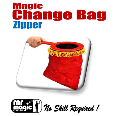 Magic Change Bag (Zipper)- by Mr. Magic - Wizard Magic Shop