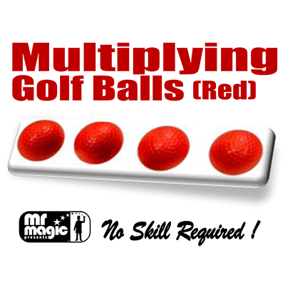 Multiplying Golf Balls (Red) by Mr. Magic - Trick - Wizard Magic Shop