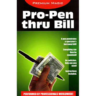 Pro Pen Through Bill by Premium Magic - Trick - Wizard Magic Shop