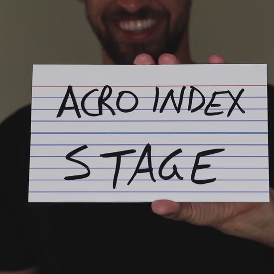 Acro Index Dry Erase Large 5"x8"(Gimmicks and Online Instructions) by Blake Vogt - Trick