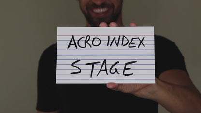 Acro Index Dry Erase Large 5"x8"(Gimmicks and Online Instructions) by Blake Vogt - Trick