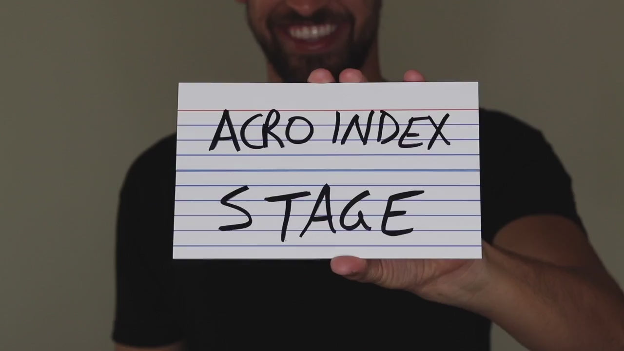 Acro Index Dry Erase Large 5"x8"(Gimmicks and Online Instructions) by Blake Vogt - Trick