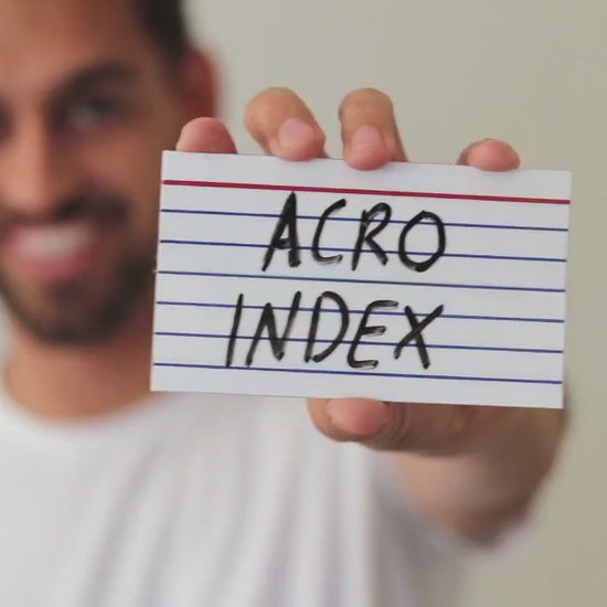 Acro Index Dry Erase 3"X5" (Gimmicks and Online Instructions) by Blake Vogt - Trick