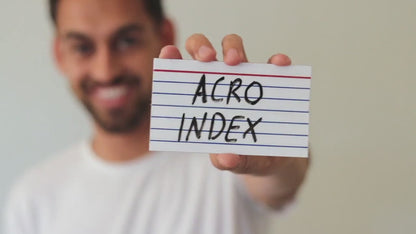 Acro Index Dry Erase 3"X5" (Gimmicks and Online Instructions) by Blake Vogt - Trick
