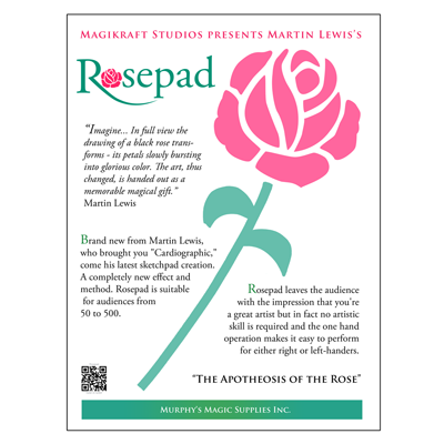 The Rose Pad (complete kit) by Martin Lewis - Trick - Wizard Magic Shop