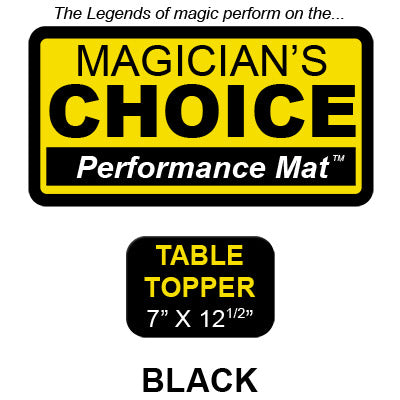 Table Topper Close-Up Mat (BLACK - 7x12.5) by Ronjo - Trick - Wizard Magic Shop