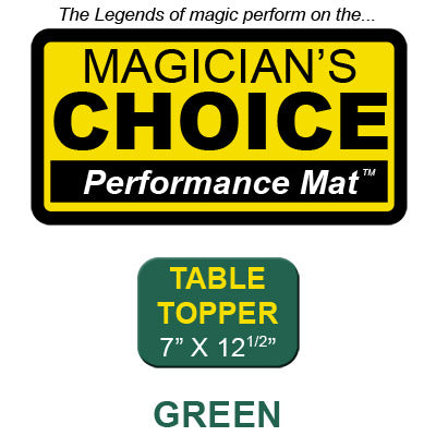 Table Topper Close-Up Mat (GREEN - 7x12.5) by Ronjo - Trick - Wizard Magic Shop