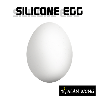 Silicone Egg (White) by Alan Wong - Trick - Wizard Magic Shop