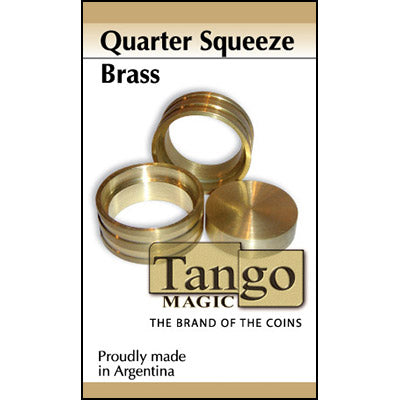 Quarter Squeeze Brass by Tango - Trick (B0012) - Wizard Magic Shop