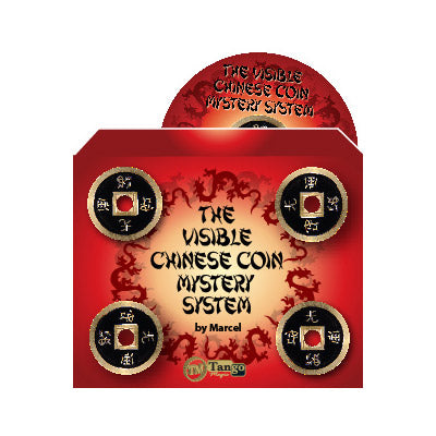 The Visible Chinese Coin Mystery System ( CH015 ) (Gimmicks and DVD) by Marcel and Tango Magic - DVD - Wizard Magic Shop